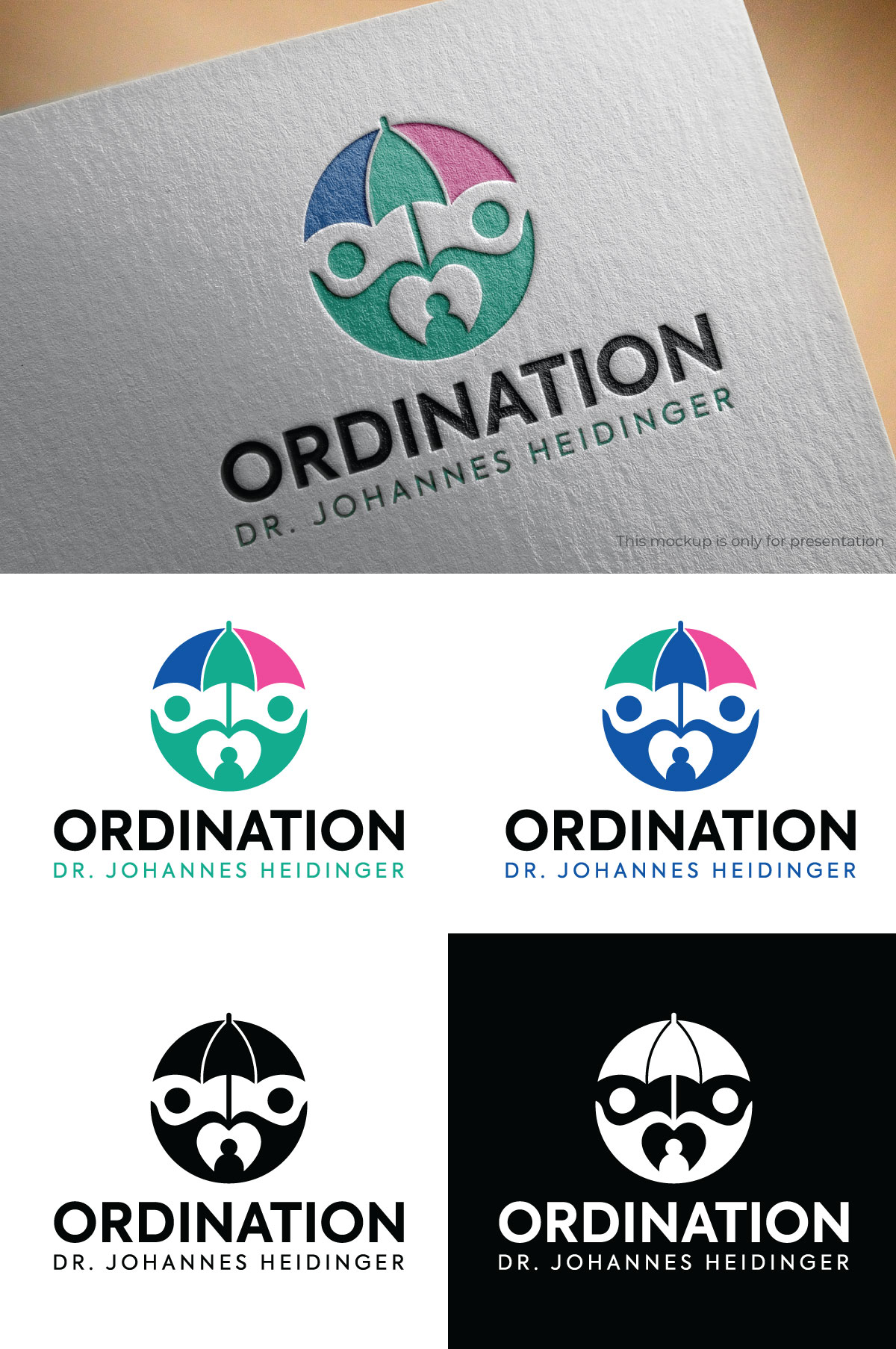 Logo-Design von UN für Ordination Dr. Johannes Heidinger | Design #33777982