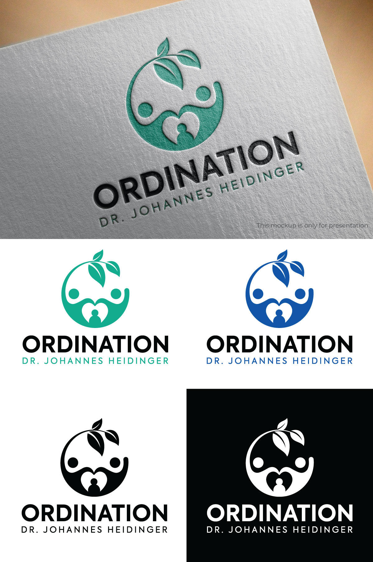 Logo-Design von UN für Ordination Dr. Johannes Heidinger | Design #33778023