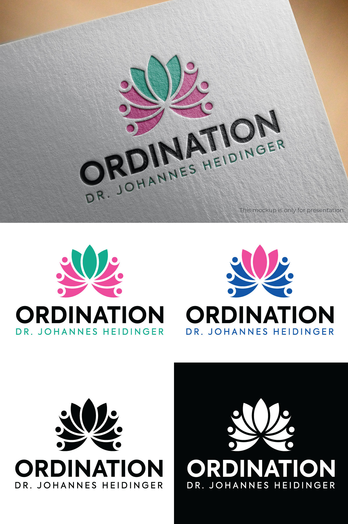 Logo-Design von UN für Ordination Dr. Johannes Heidinger | Design #33808292