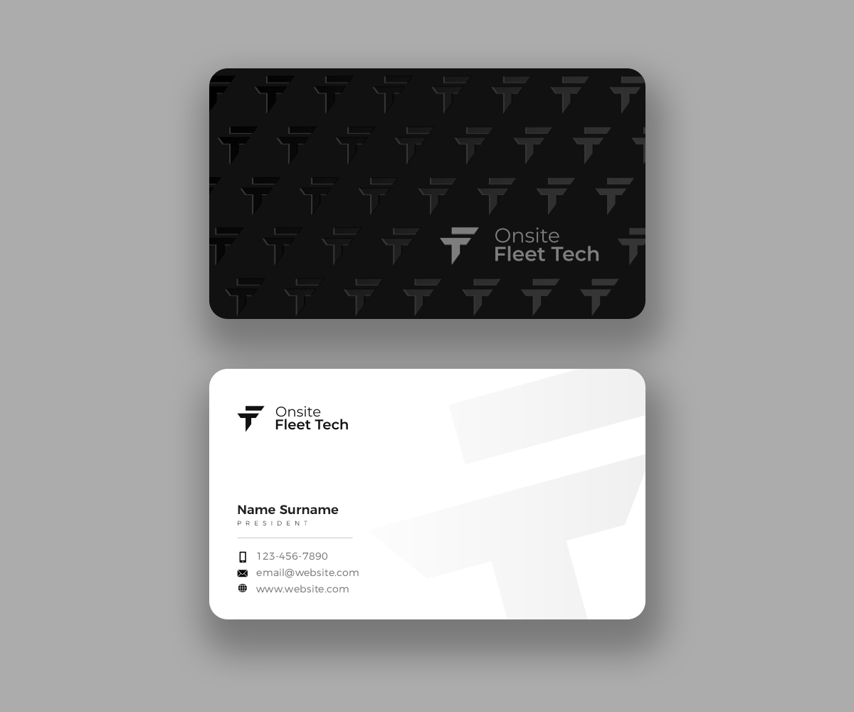 Business Card Design by Andrés Sebastián for Onsite Fleet Techs | Design #33770926