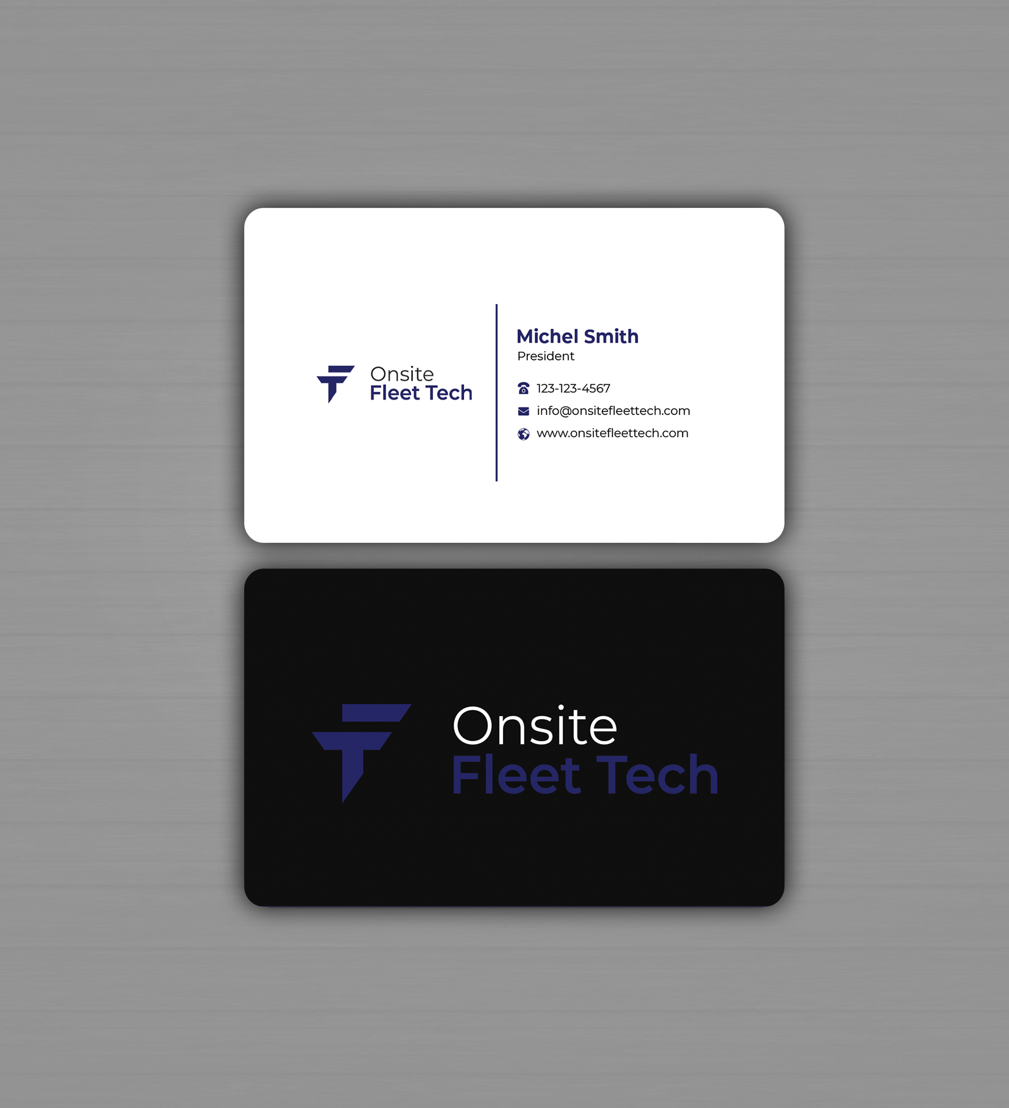 Diseño de Tarjeta de Presentación por Graphixpointt para Onsite Fleet Techs | Diseño #33767367