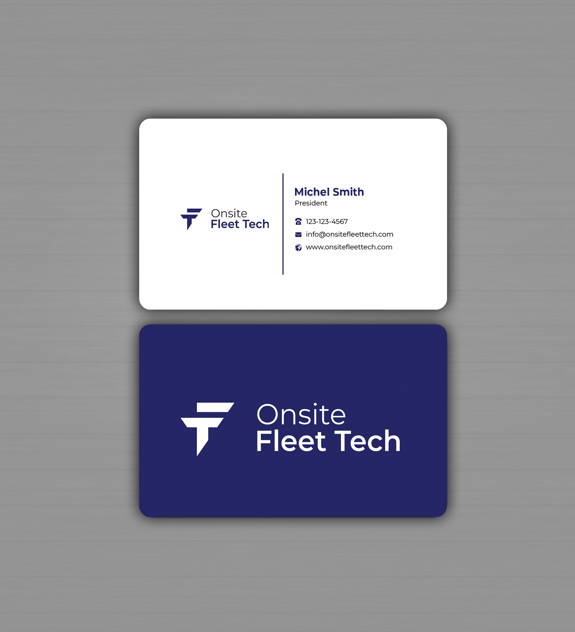 Diseño de Tarjeta de Presentación por Graphixpointt para Onsite Fleet Techs | Diseño #33767368