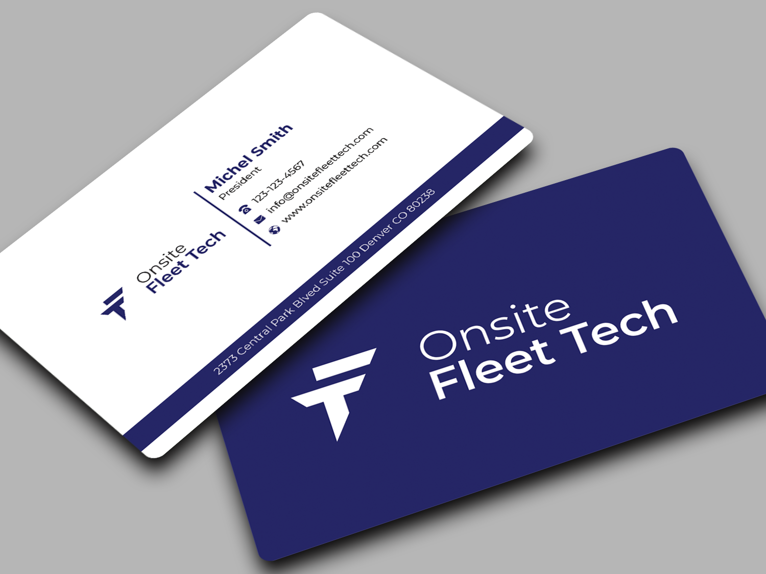 Visitenkarten-Design von Graphixpointt für Onsite Fleet Techs | Design #33767477