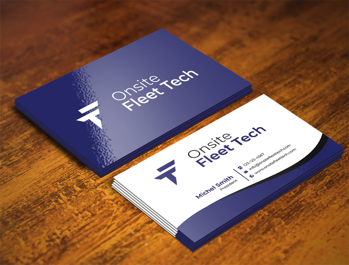 Visitenkarten-Design von Graphixpointt für Onsite Fleet Techs | Design #33767520