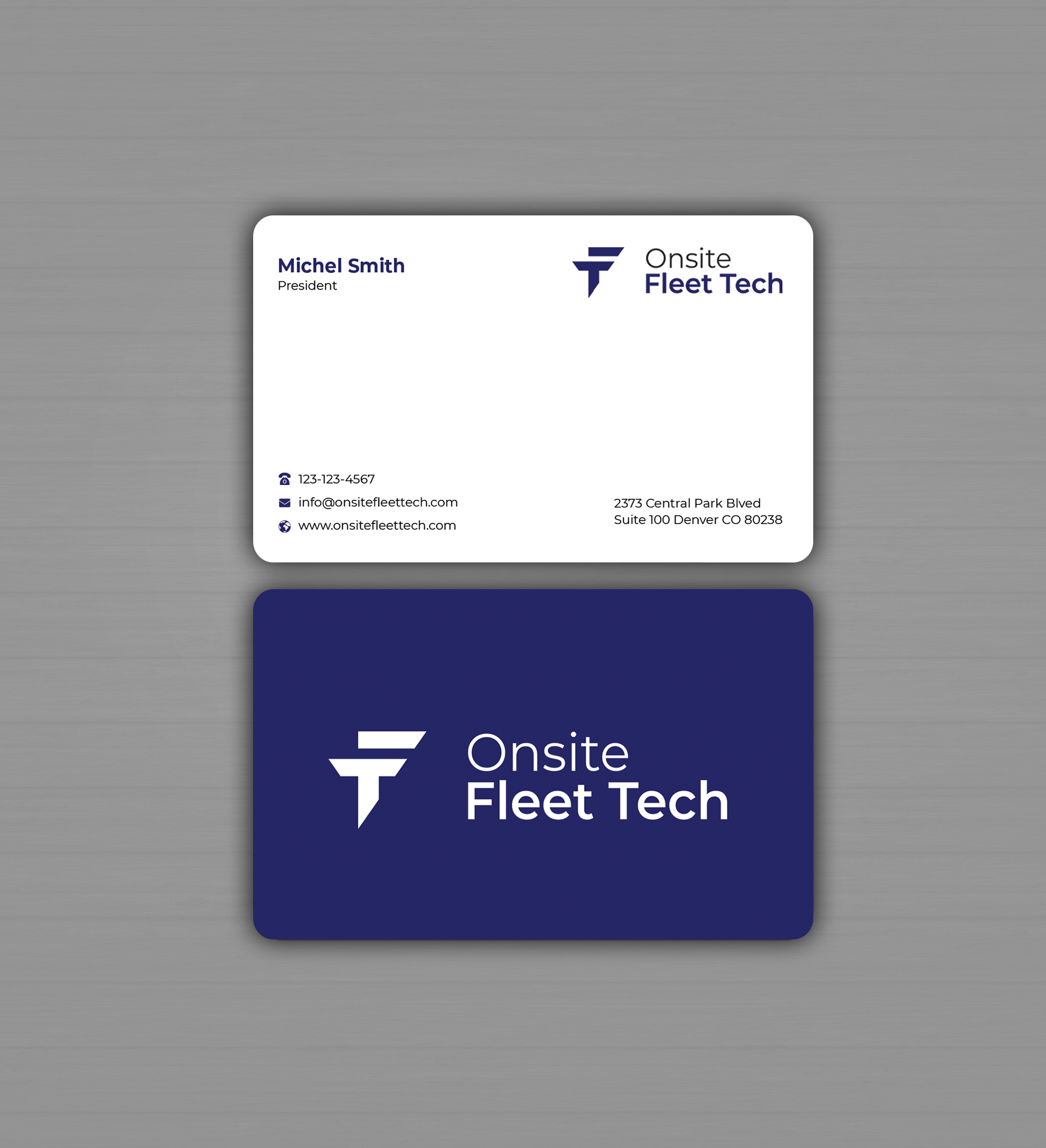 Visitenkarten-Design von Graphixpointt für Onsite Fleet Techs | Design #33767636