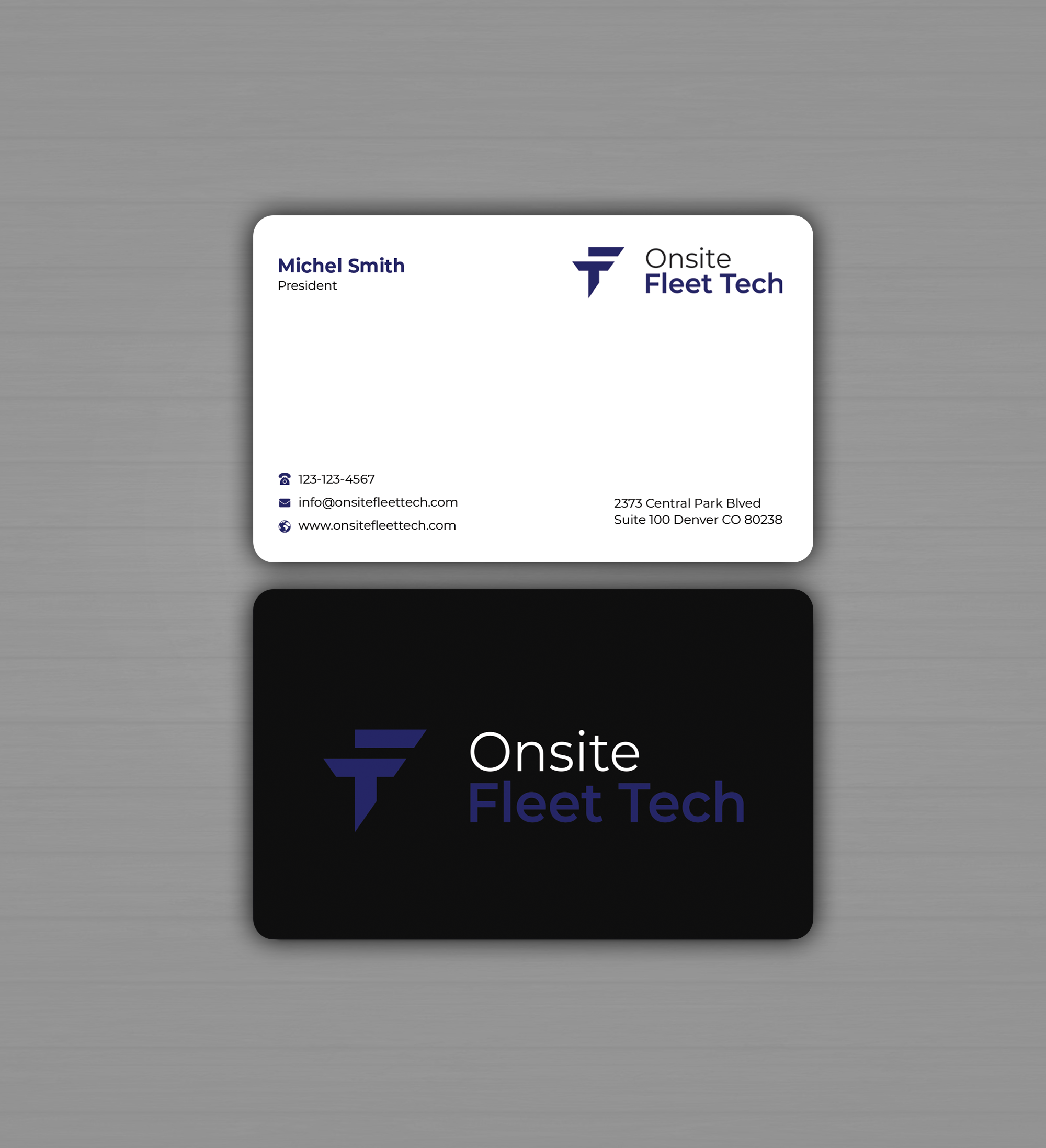 Visitenkarten-Design von Graphixpointt für Onsite Fleet Techs | Design #33767637