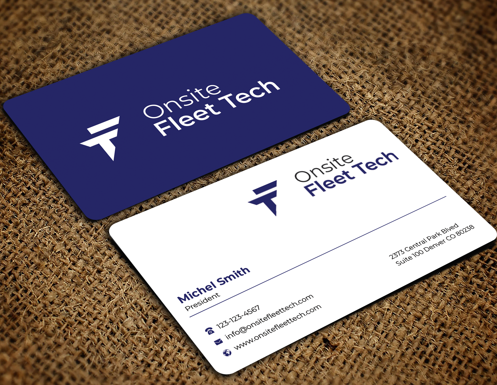 Visitenkarten-Design von Graphixpointt für Onsite Fleet Techs | Design #33767639