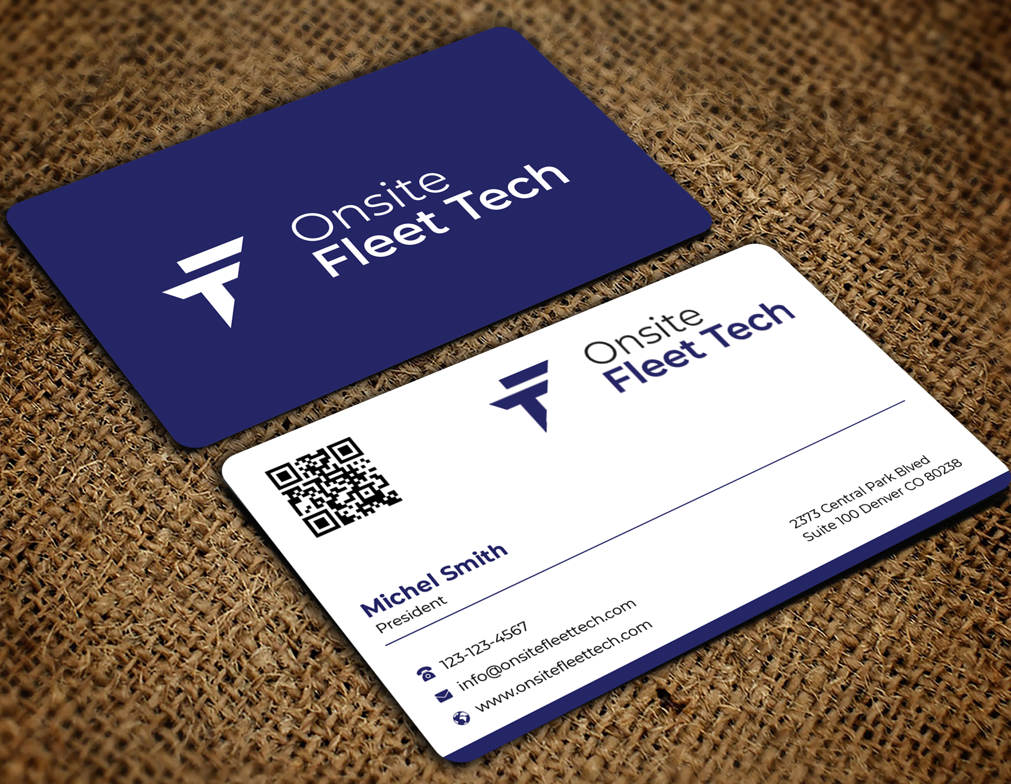 Business Card Design by Graphixpointt for Onsite Fleet Techs | Design #33767731