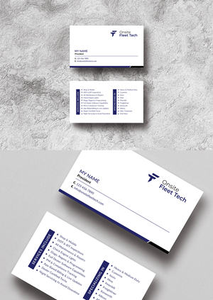 Business Card Design by Sun Moon Graphic Designer for Onsite Fleet Techs | Design: #33767326