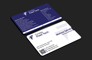 Diseño de Tarjeta de Presentación por DesignerShahadat para Onsite Fleet Techs | Diseño: #33772483