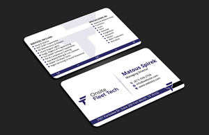 Diseño de Tarjeta de Presentación por DesignerShahadat para Onsite Fleet Techs | Diseño: #33772508