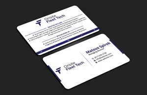 Business Card Design by DesignerShahadat for Onsite Fleet Techs | Design: #33773471