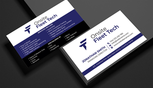 Business Card Design by freelancer75 for Onsite Fleet Techs | Design: #33772626