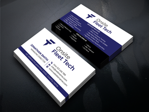 Business Card Design by freelancer75 for Onsite Fleet Techs | Design: #33772923