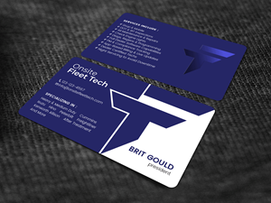 Business Card Design by Tripti Ranjan Gain for Onsite Fleet Techs | Design: #33769146