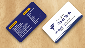 Diseño de Tarjeta de Presentación por Isu-D para Onsite Fleet Techs | Diseño: #33774068