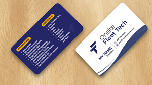 Diseño de Tarjeta de Presentación por Isu-D para Onsite Fleet Techs | Diseño: #33774070