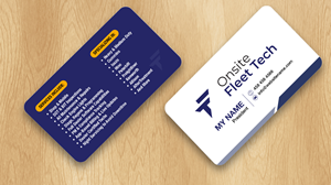 Diseño de Tarjeta de Presentación por Isu-D para Onsite Fleet Techs | Diseño: #33774077