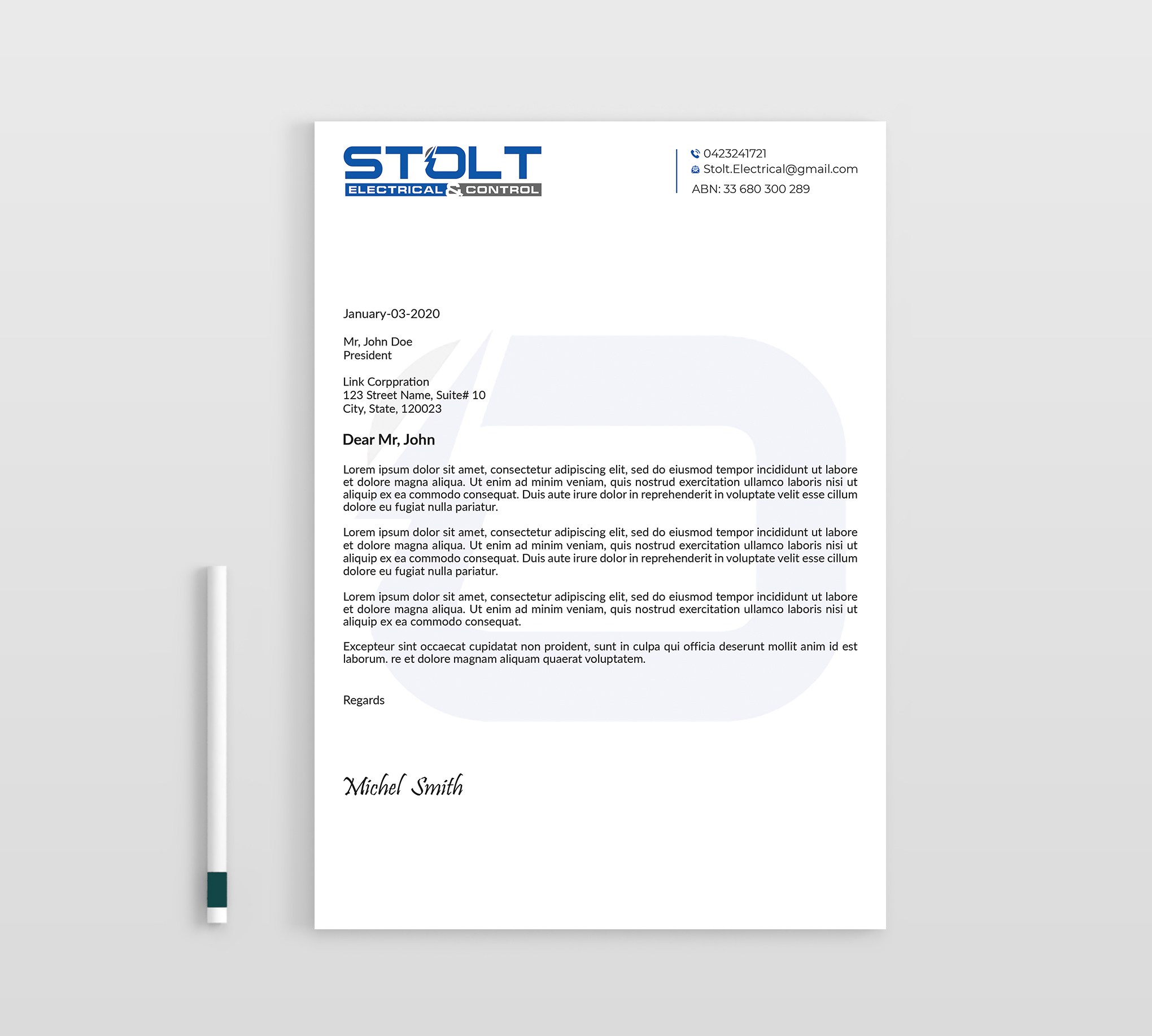 Letterhead Design by Expert Bappy for this project | Design #33767977