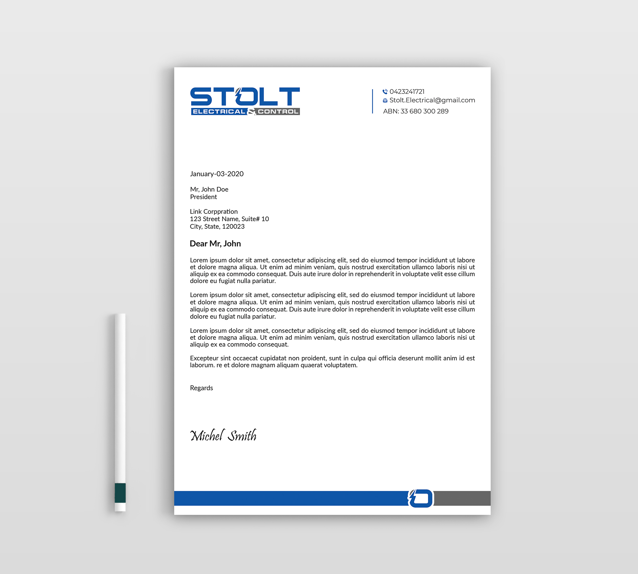 Letterhead Design by Expert Bappy for this project | Design #33768174