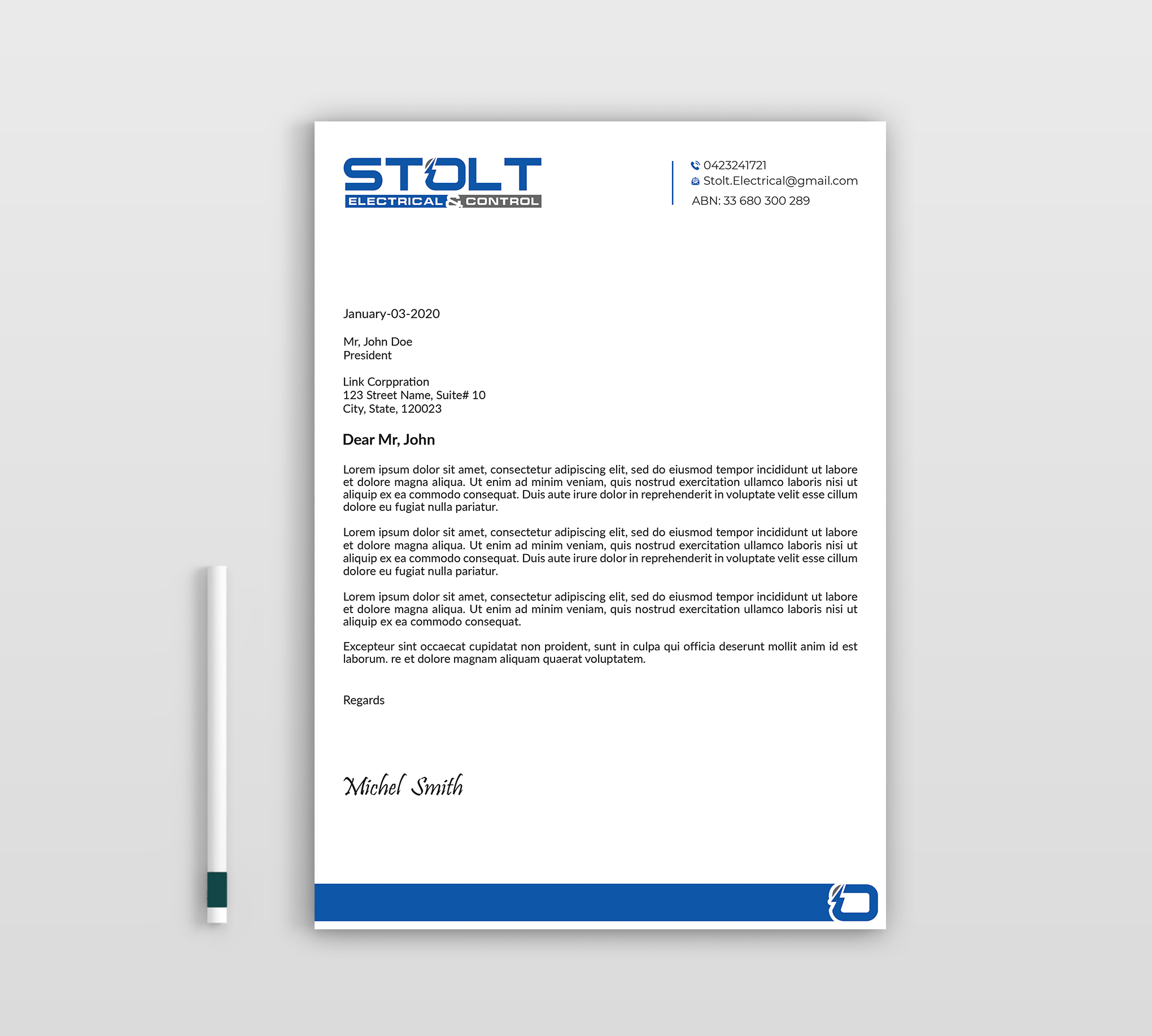 Letterhead Design by Expert Bappy for this project | Design #33768303