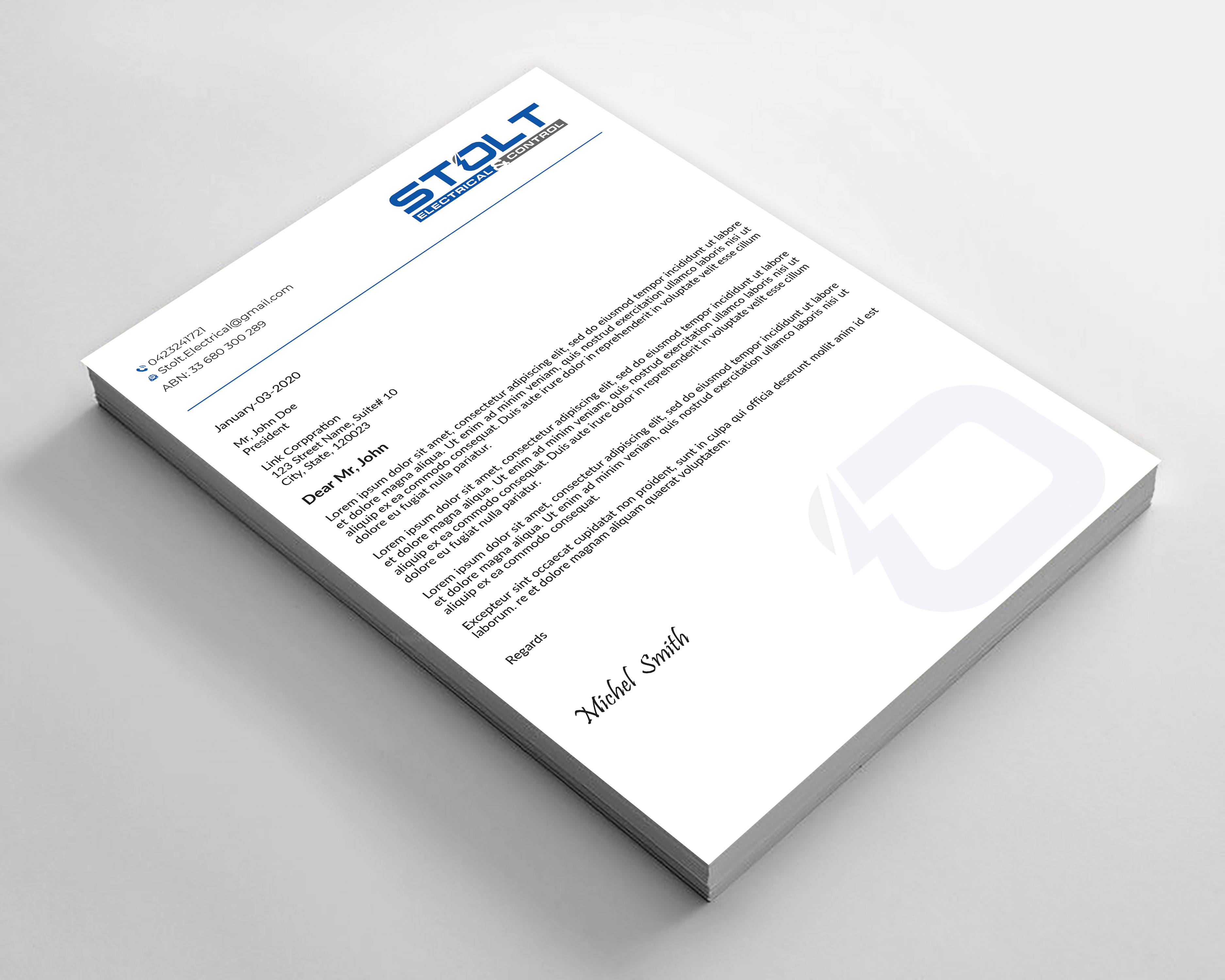 Letterhead Design by Expert Bappy for this project | Design #33768399