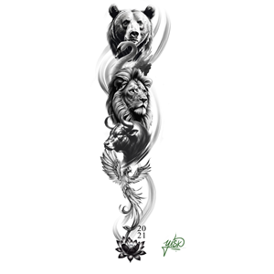 Tattoo Design by El Yisk 2 for this project | Design #33892430