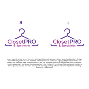 Logo design for ClosetPRO &amp; Specialties