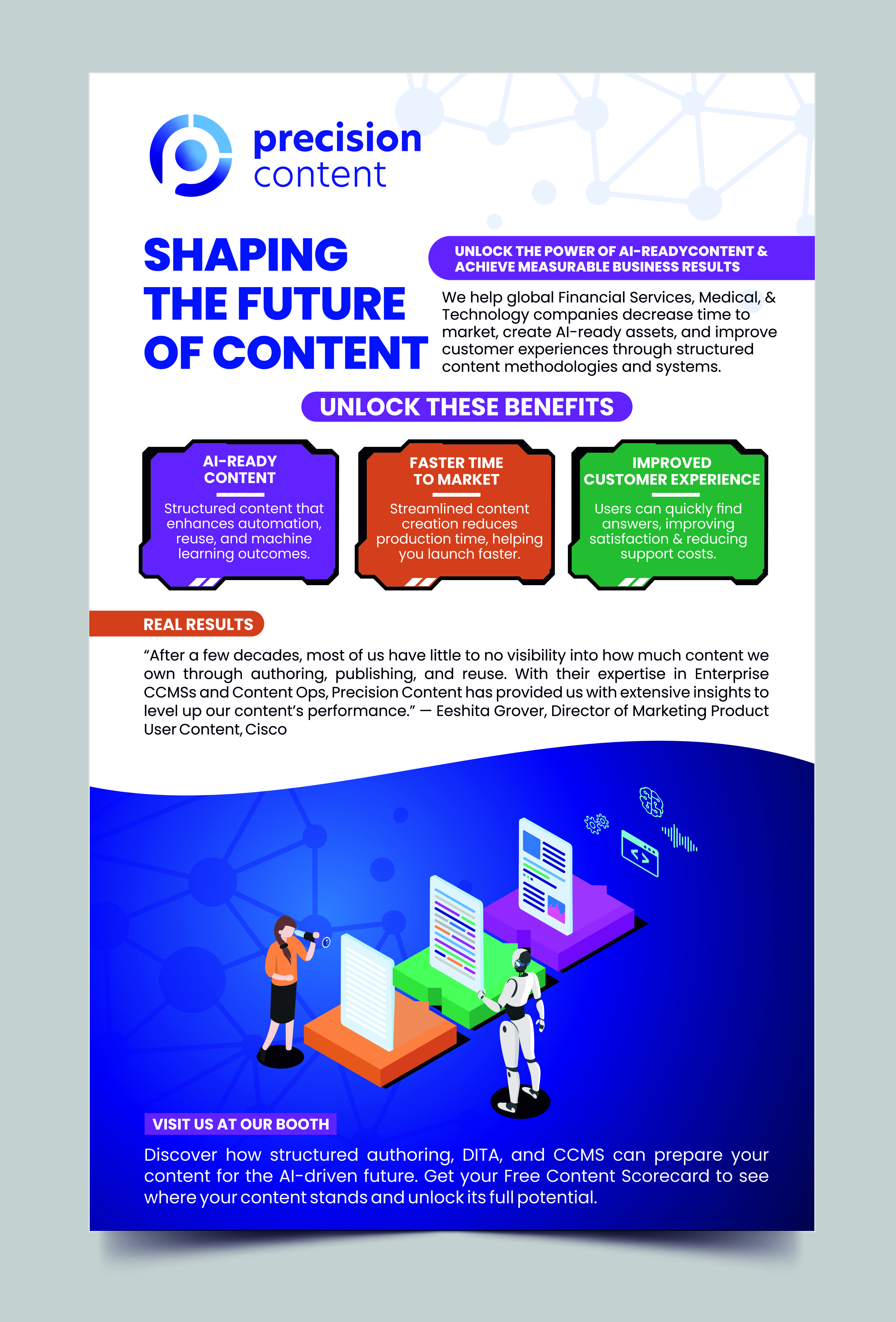 Diseño de Flyer por Rajneesha para Precision Content Authoring Solutions | Diseño #33780868