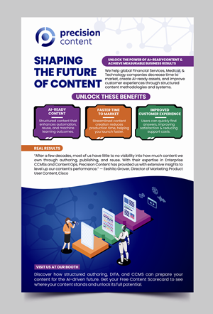 Flyer Design by Rajneesha for Precision Content Authoring Solutions | Design: #33780868