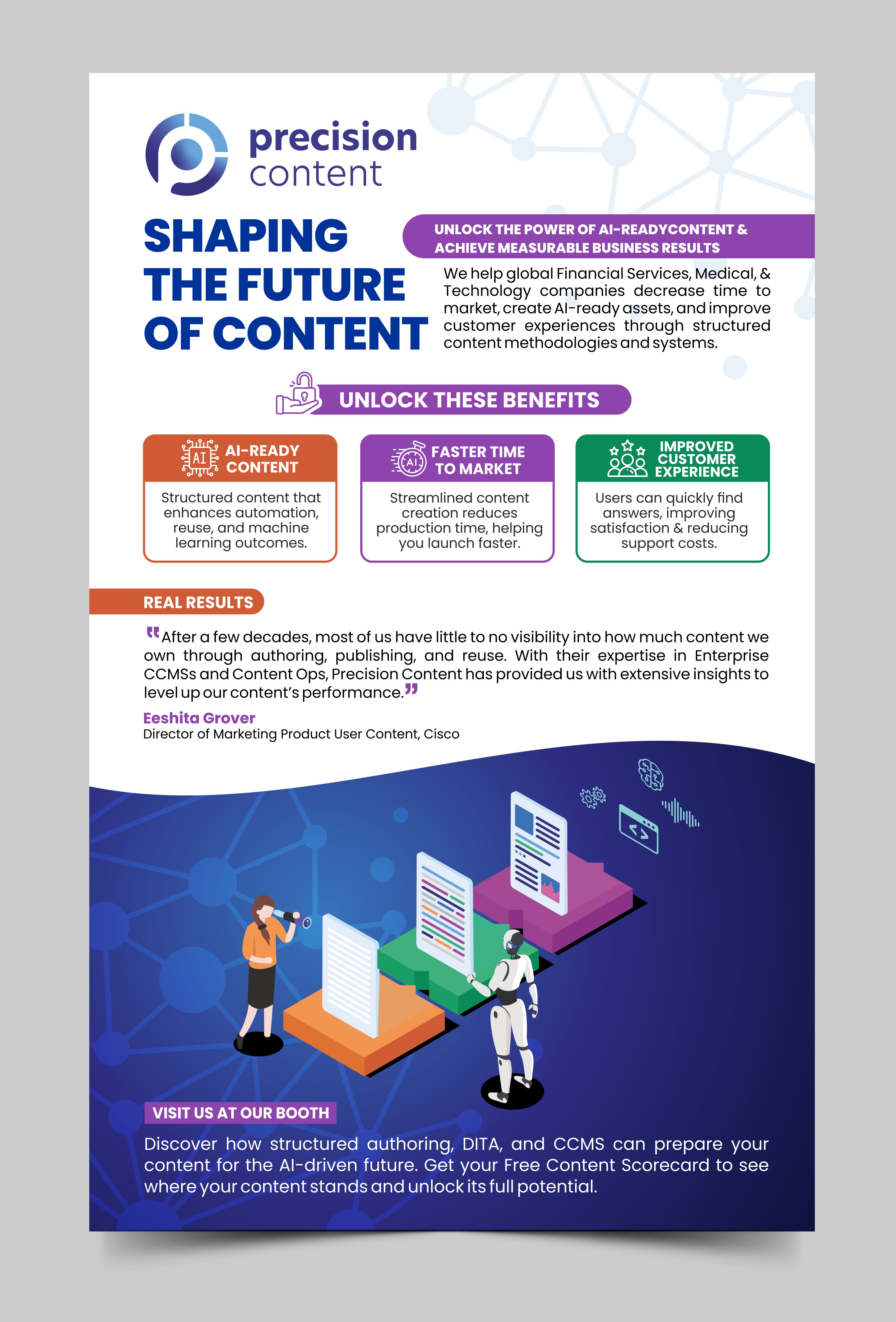 Diseño de Flyer por Rajneesha para Precision Content Authoring Solutions | Diseño #33782280