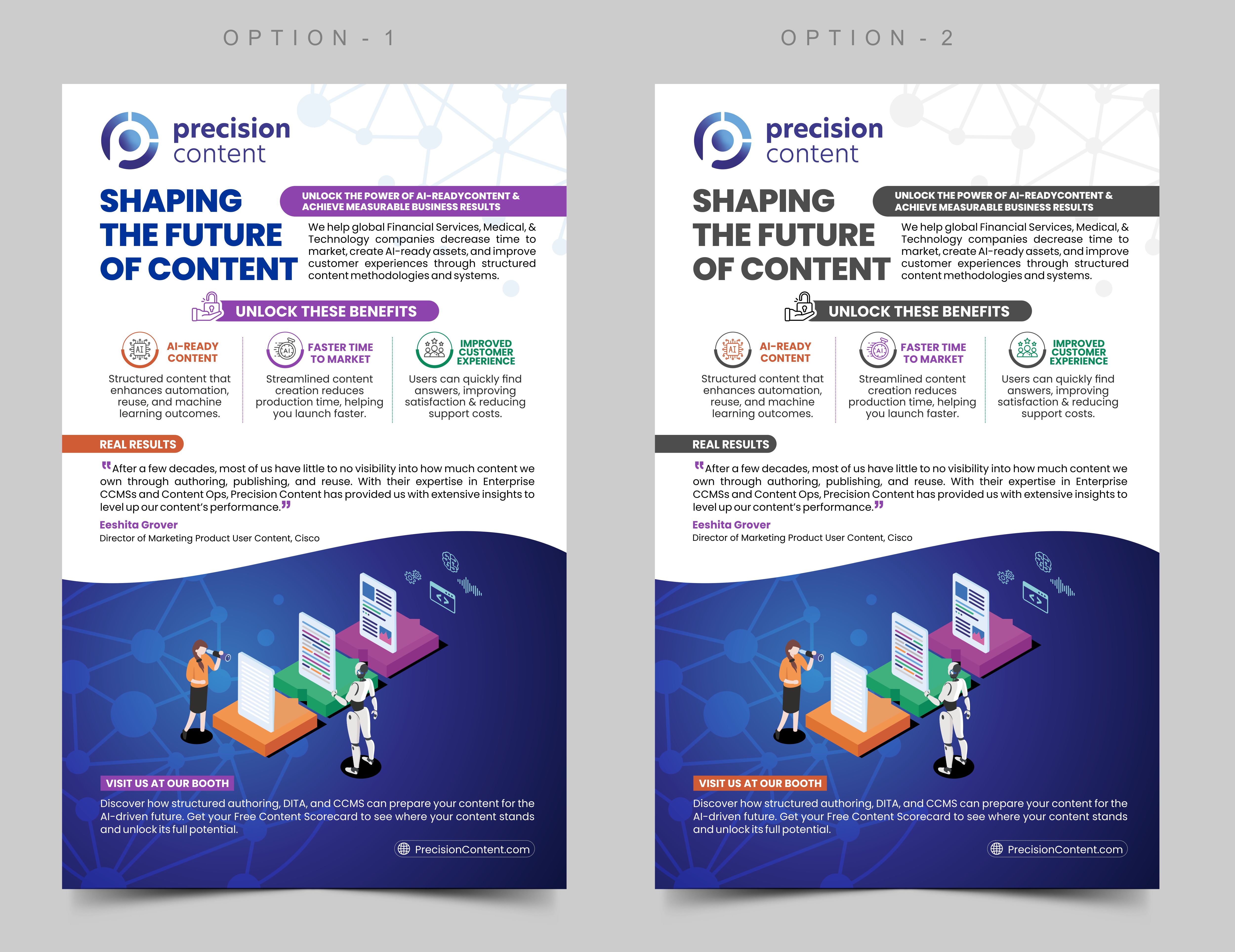 Diseño de Flyer por Rajneesha para Precision Content Authoring Solutions | Diseño #33785983