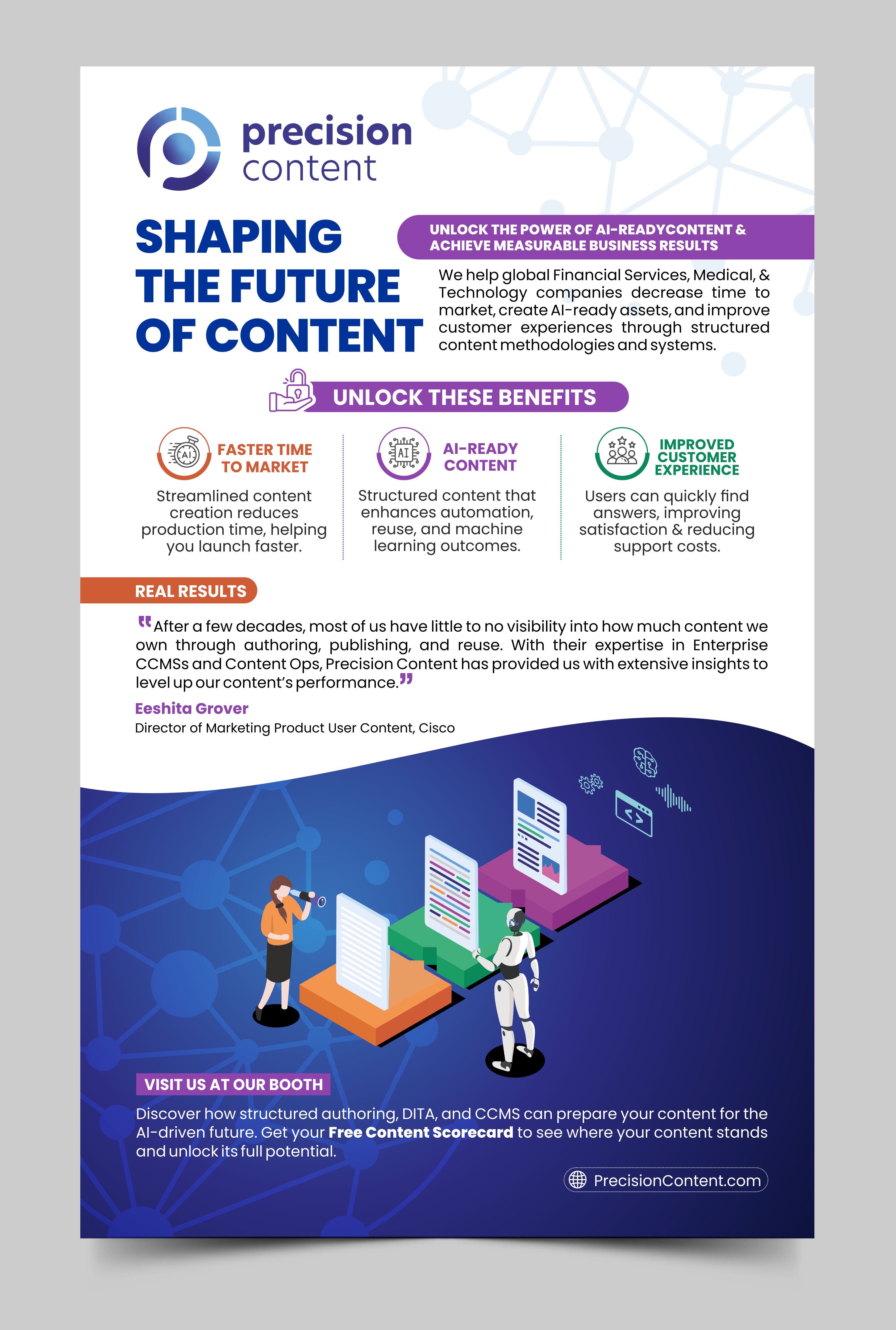 Diseño de Flyer por Rajneesha para Precision Content Authoring Solutions | Diseño #33787705