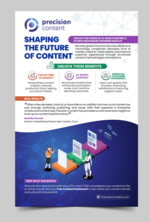 Flyer Design by Rajneesha for Precision Content Authoring Solutions | Design: #33788099