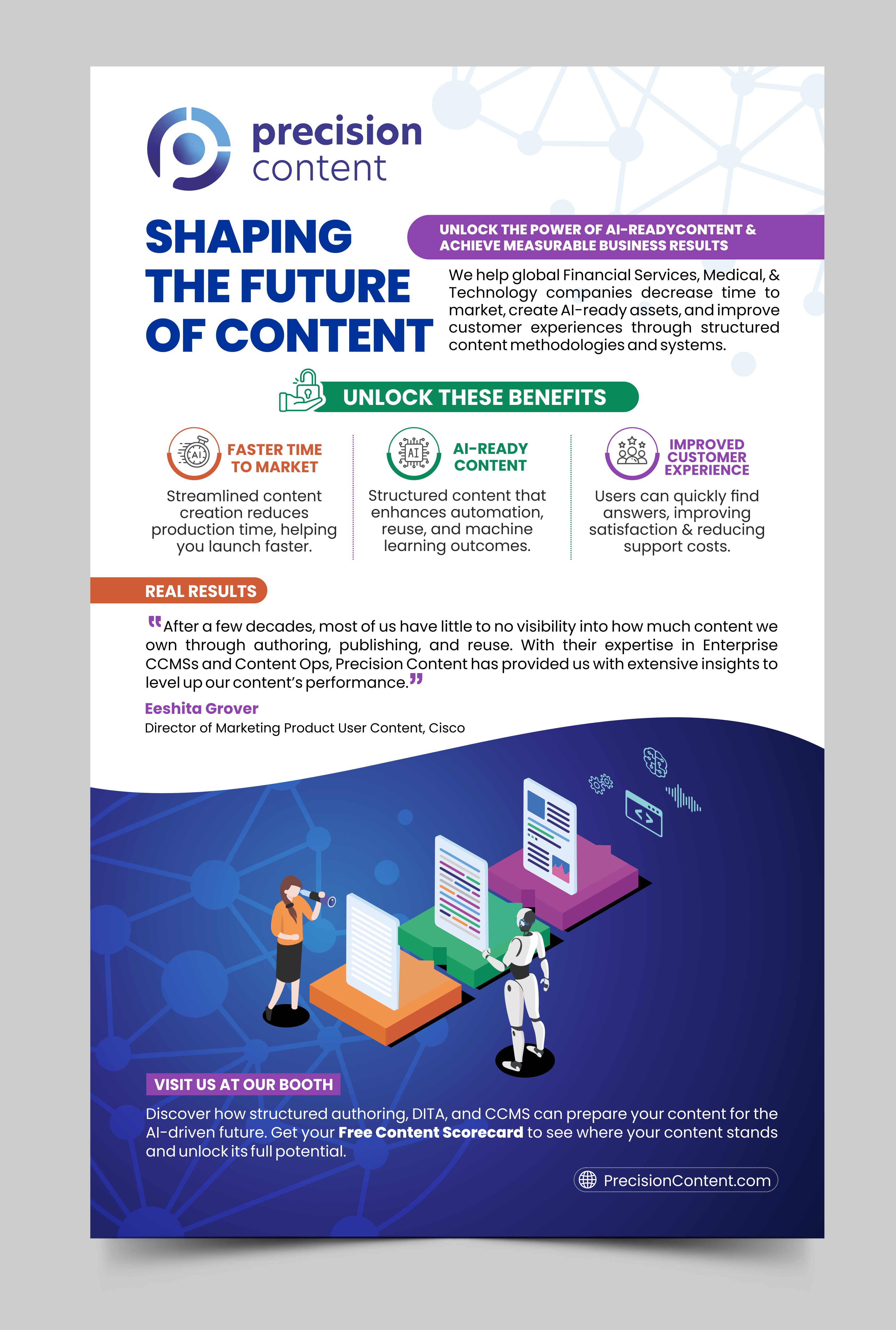 Diseño de Flyer por Rajneesha para Precision Content Authoring Solutions | Diseño #33792716