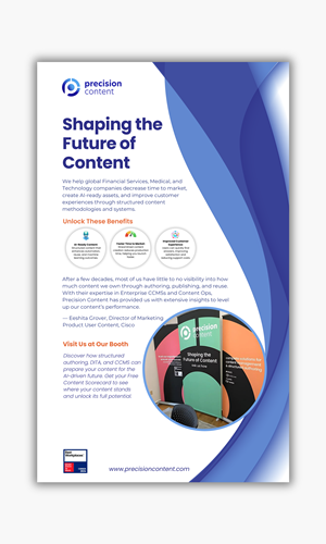 Flyer Design by Custom A for Precision Content Authoring Solutions | Design #33781453