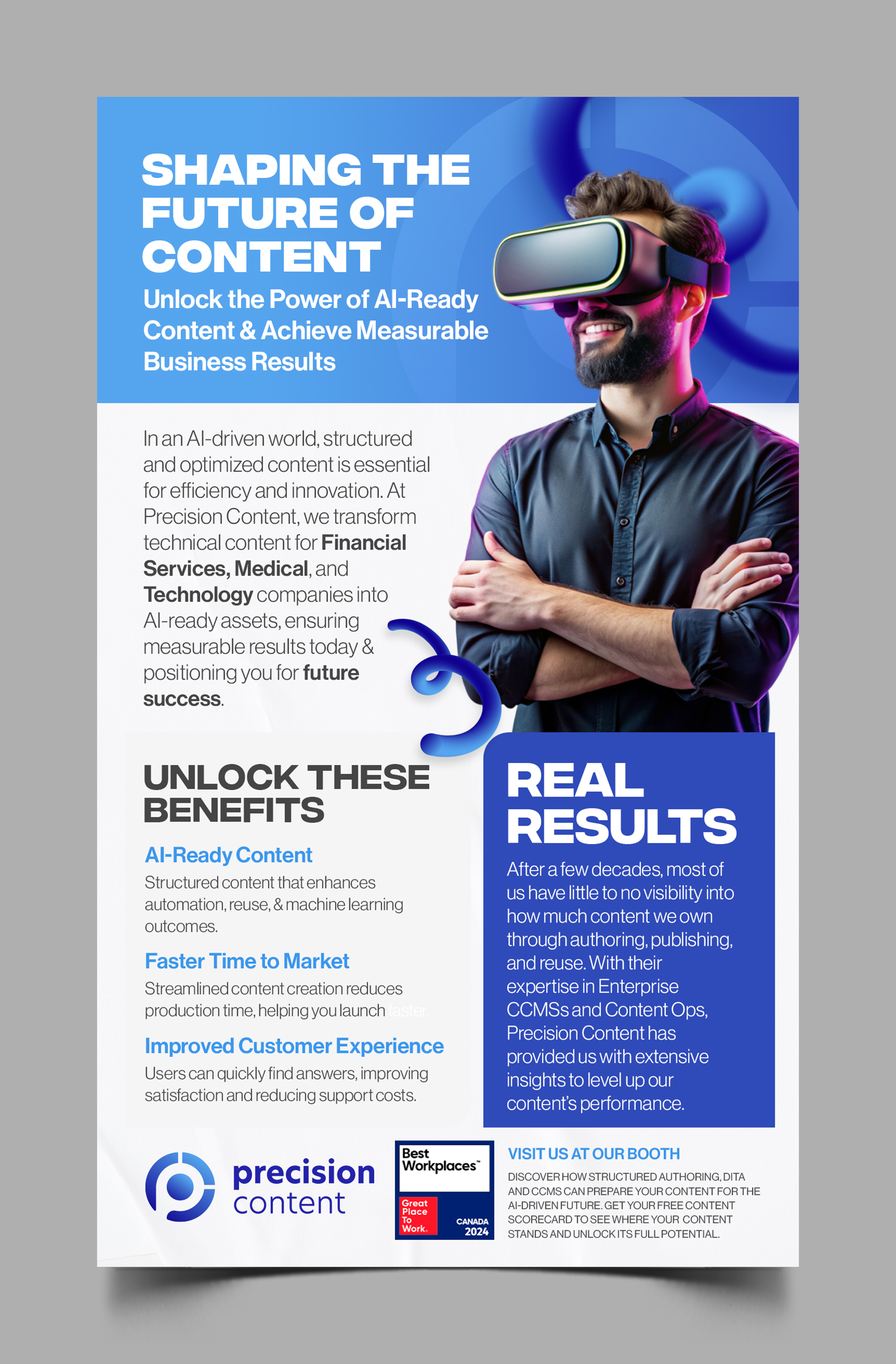 Flyer Design by Graphic Guy for Precision Content Authoring Solutions | Design #33780011