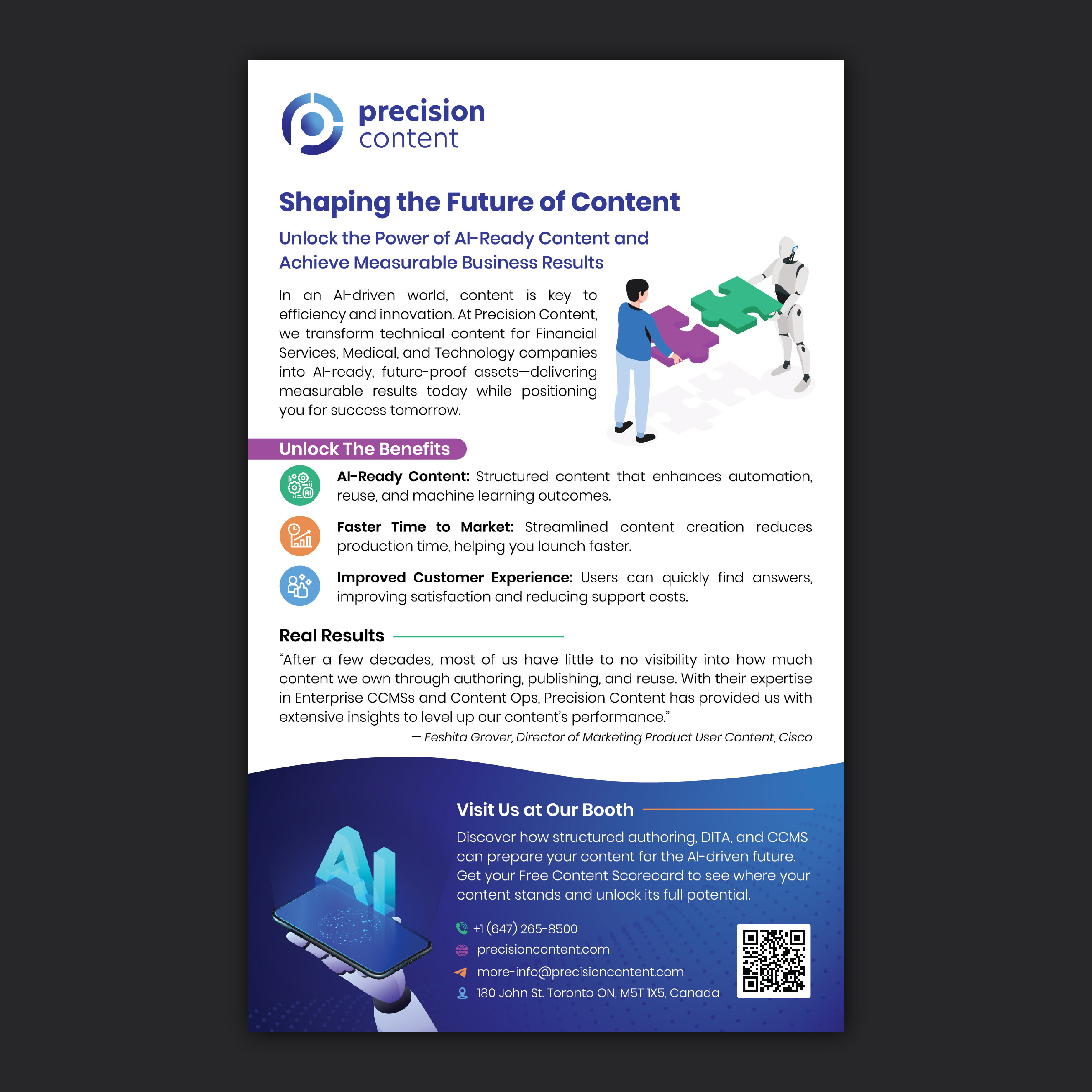 Flyer Design by Bidita Saha for Precision Content Authoring Solutions | Design #33791571