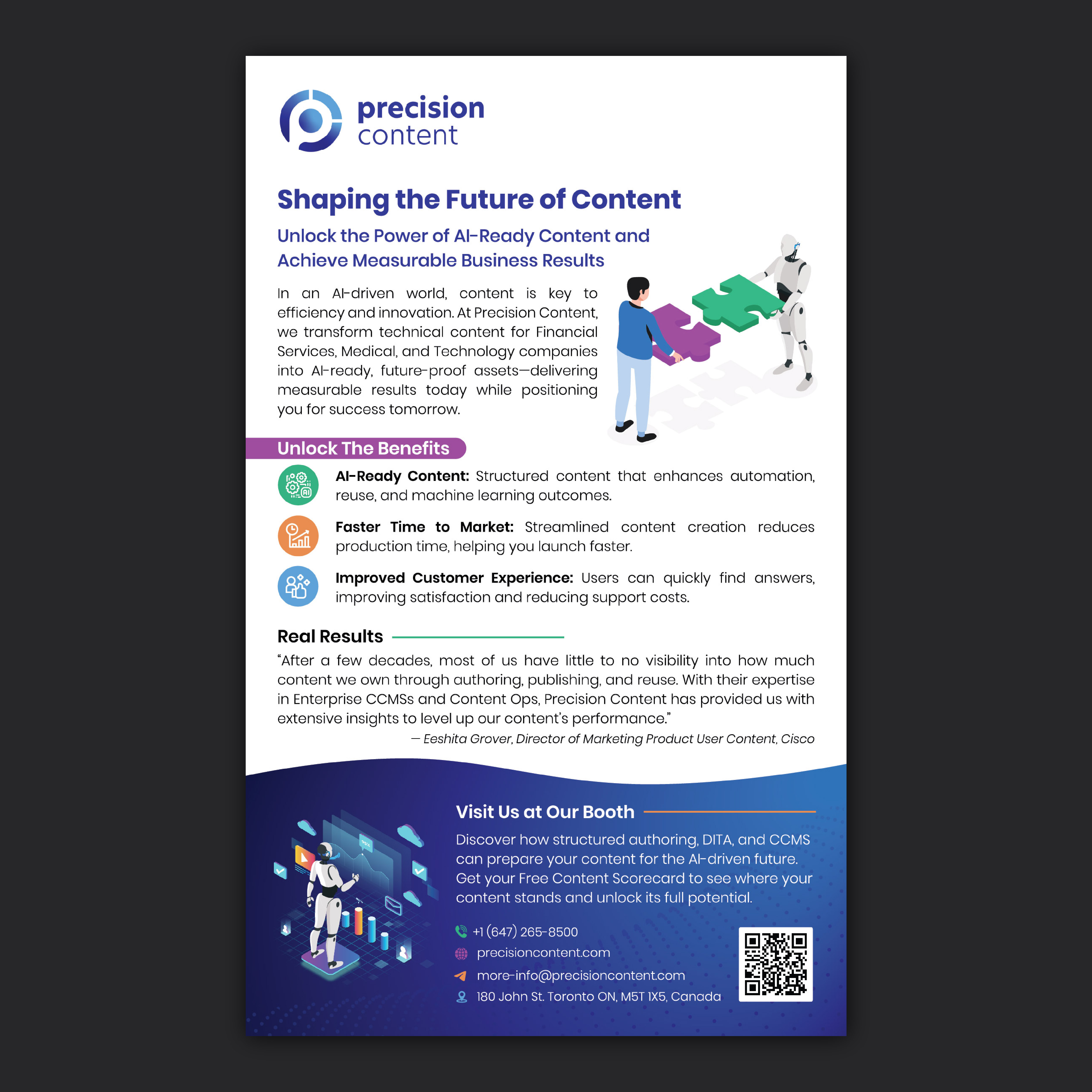 Flyer Design by Bidita Saha for Precision Content Authoring Solutions | Design #33791900