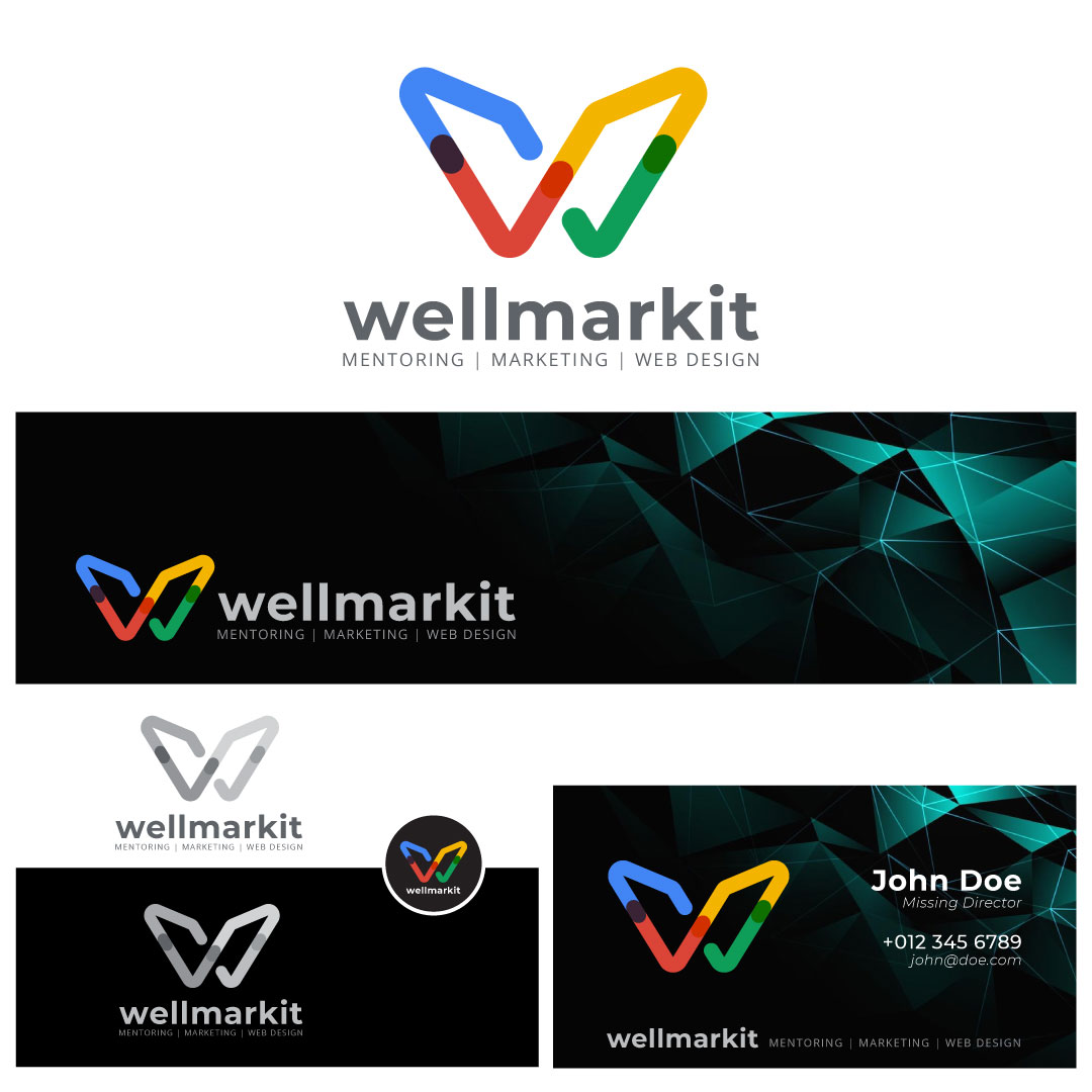 Logo Design by Ben9Graphic for Wellmarkit | Design #33793254