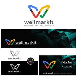 Logo Design by Ben9Graphic for Wellmarkit | Design #33793254
