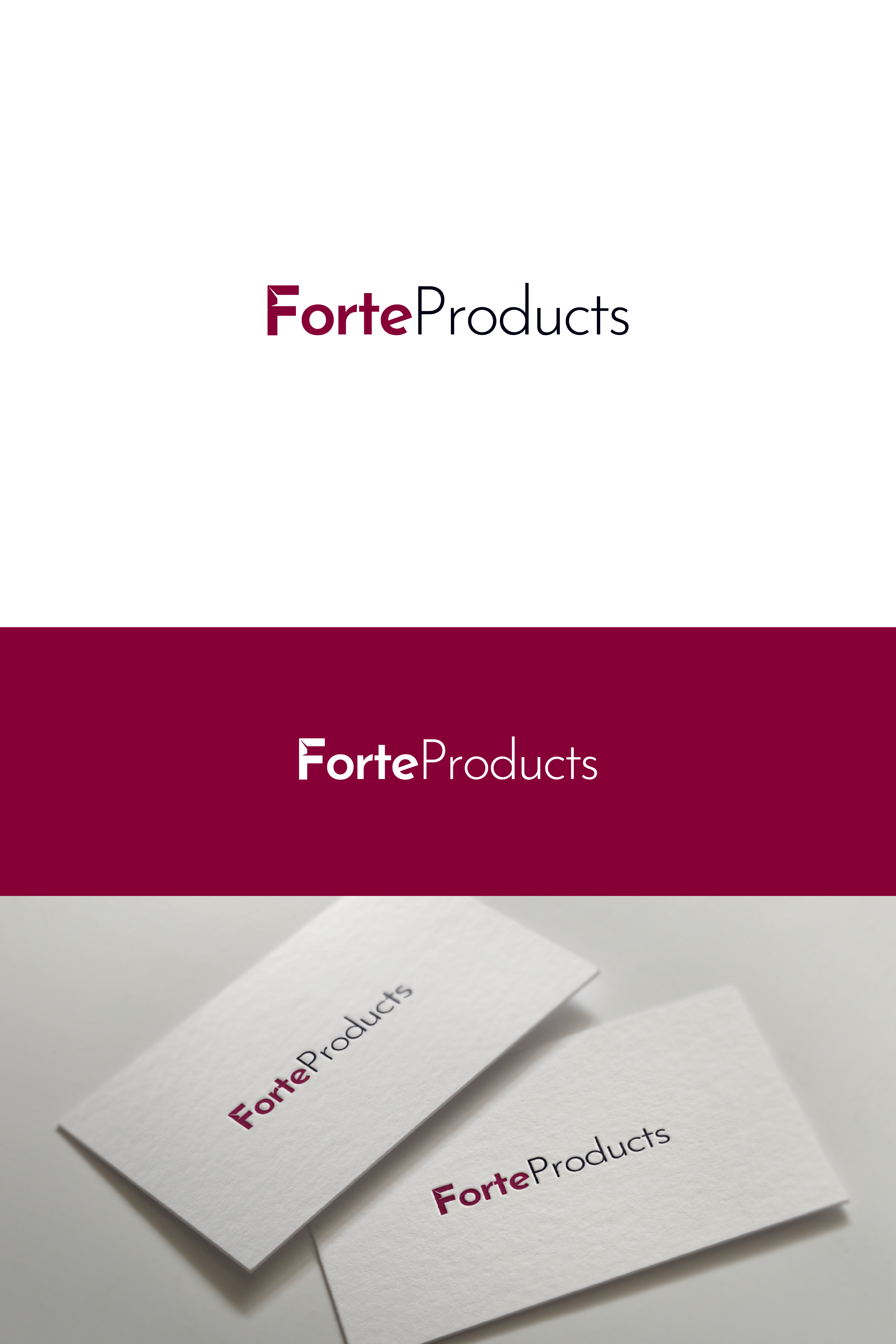 Logo Design by Boril Std for Forte Products | Design #33805133
