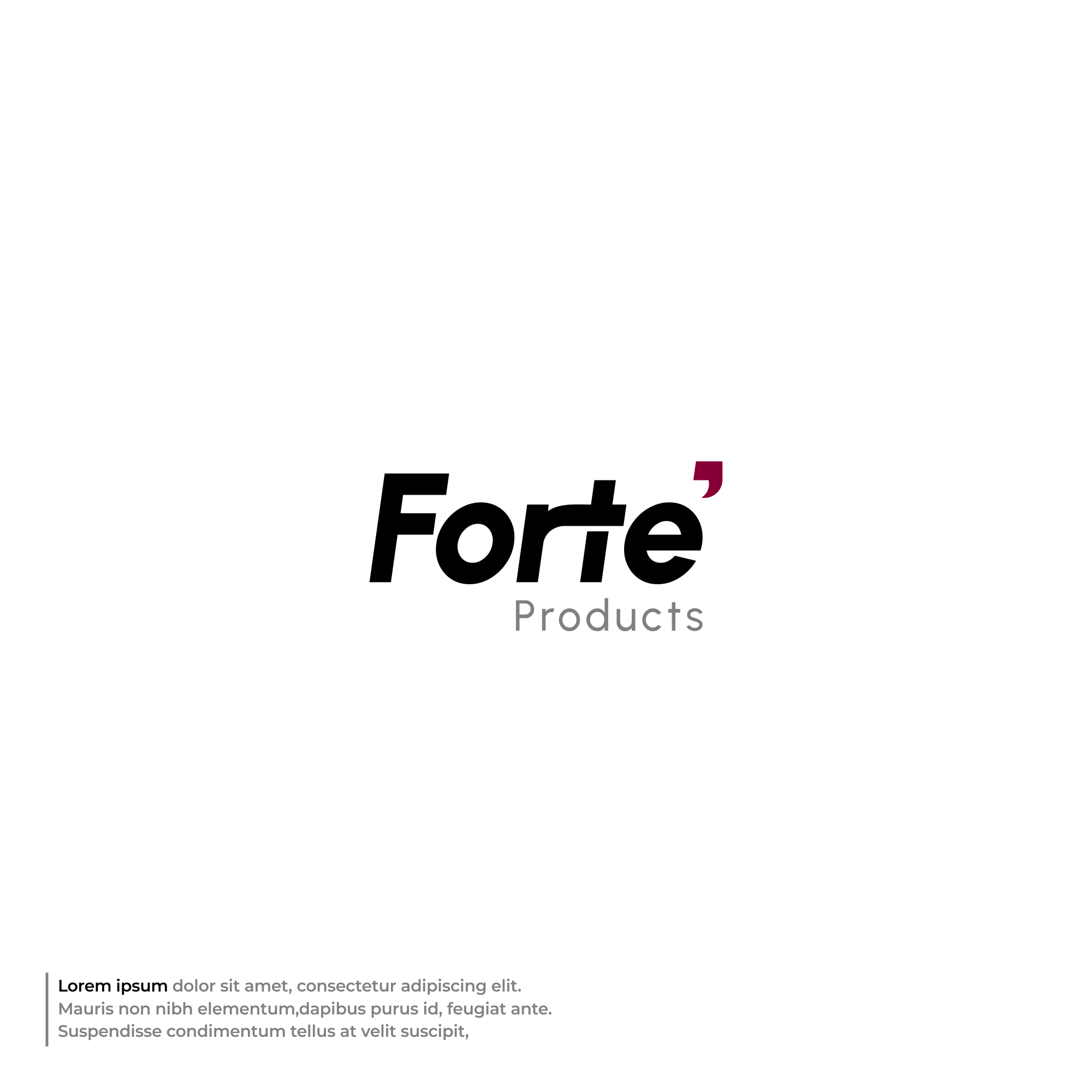 Logo-Design von Mantra™ für Forte Products | Design #33783445