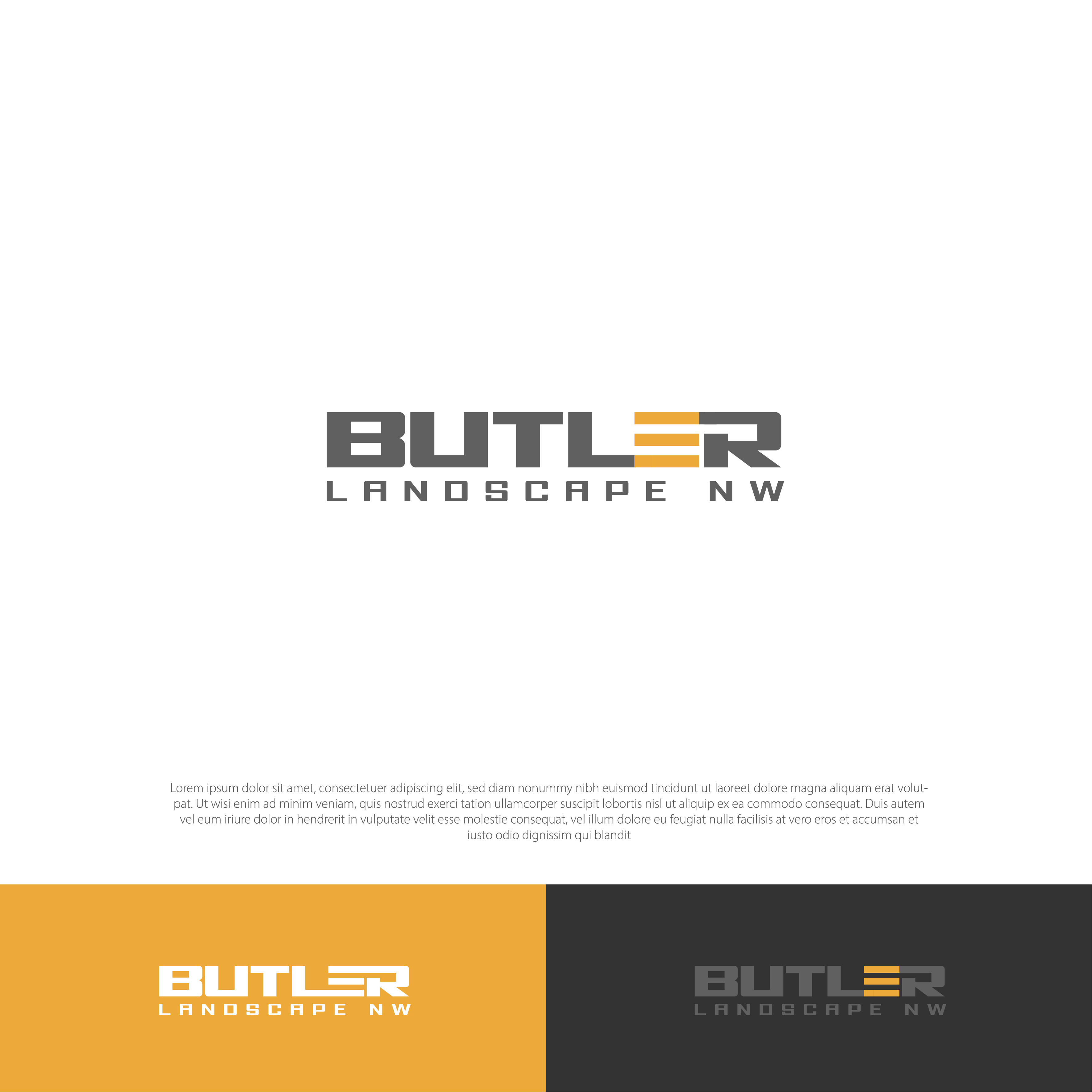 Logo Design by AbrinaDesign for Butler Landscape NW | Design #33778758