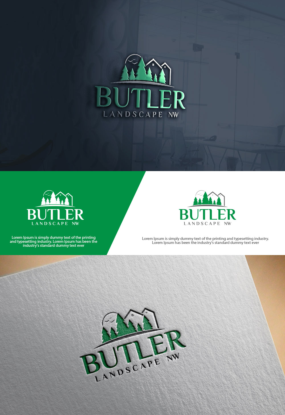 Logo Design by sulemani  creation for Butler Landscape NW | Design #33777853