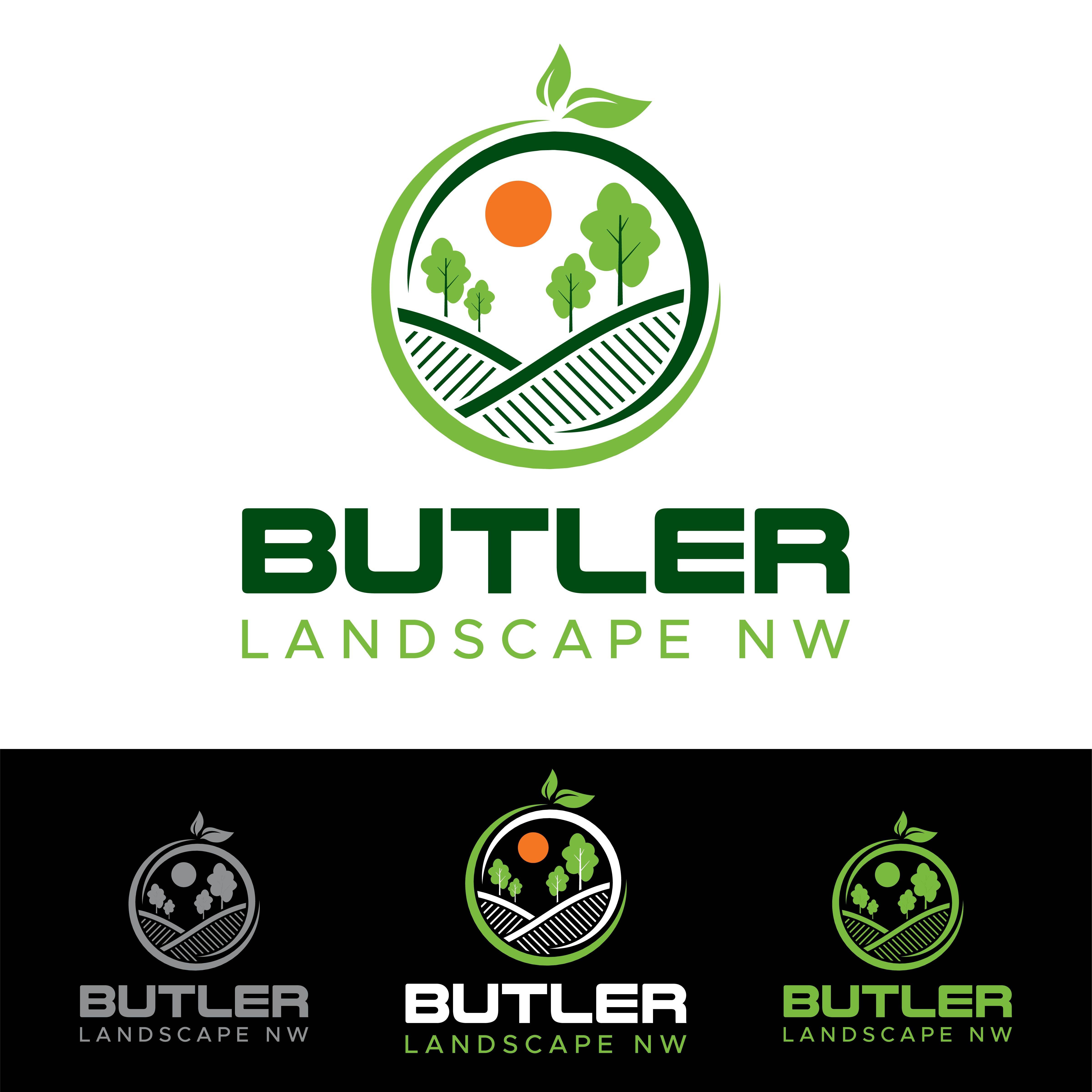 Logo Design by John Mark Arts for Butler Landscape NW | Design #33776284