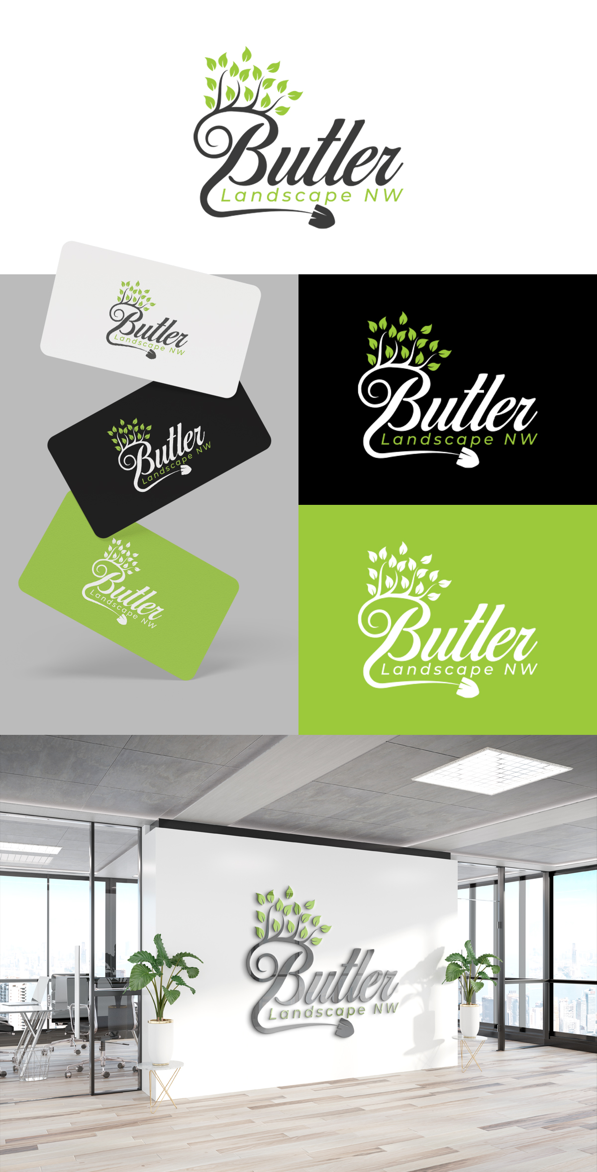 Logo Design by PixelUP Graphics for Butler Landscape NW | Design #33779549