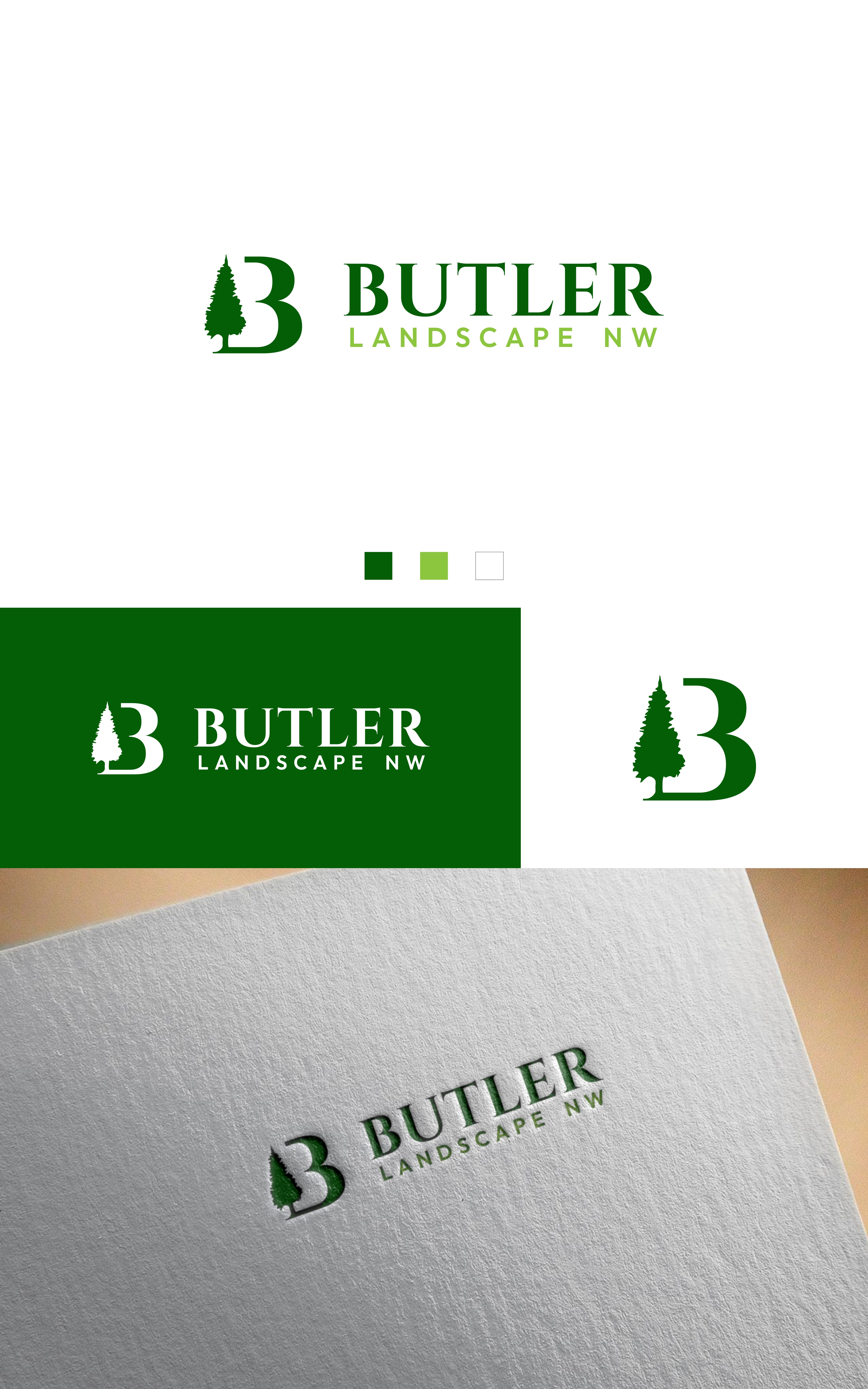 Logo Design by Dell_a.Design for Butler Landscape NW | Design #33775302