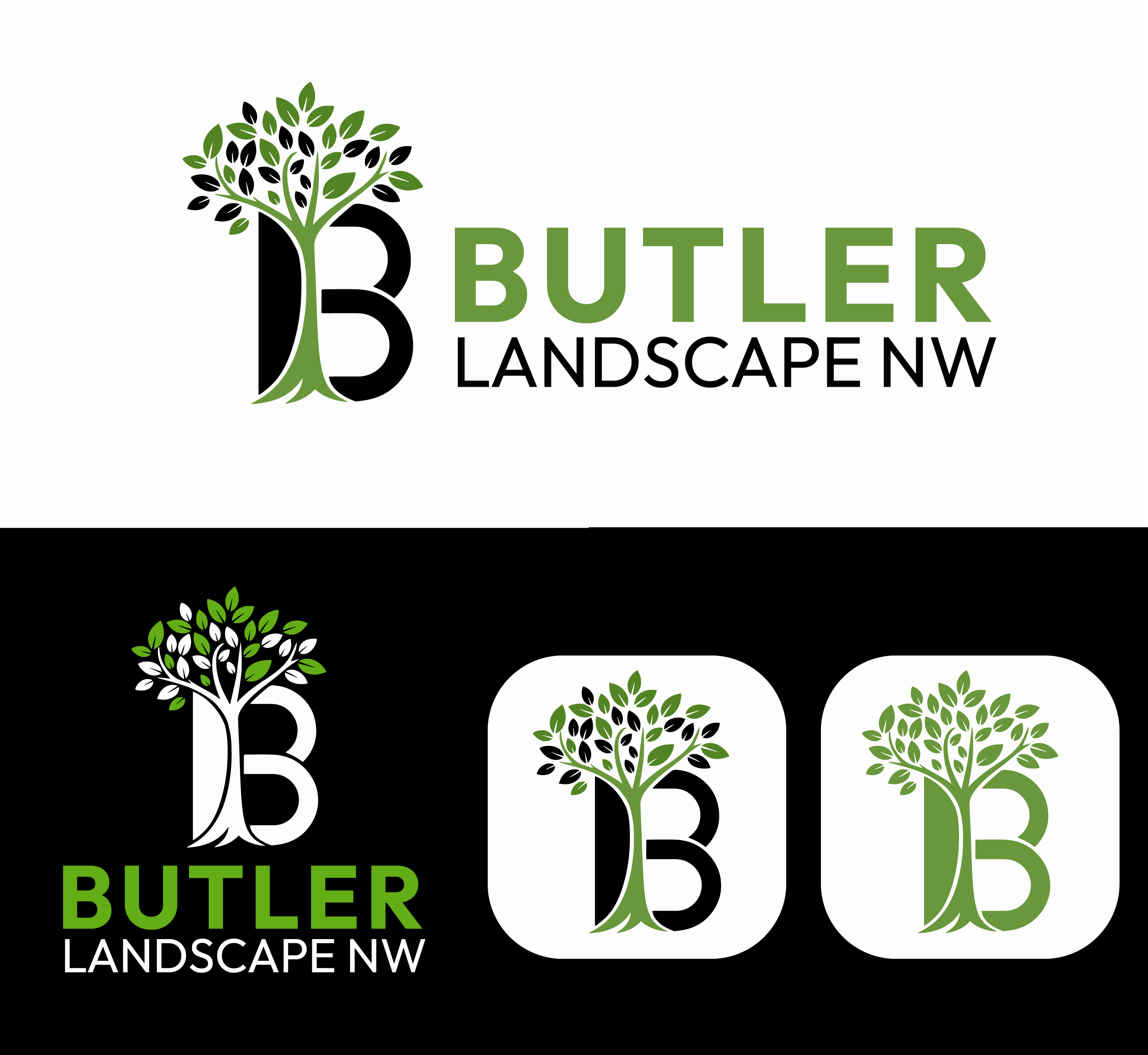 Logo Design by Mst. Rima Banu for Butler Landscape NW | Design #33782441