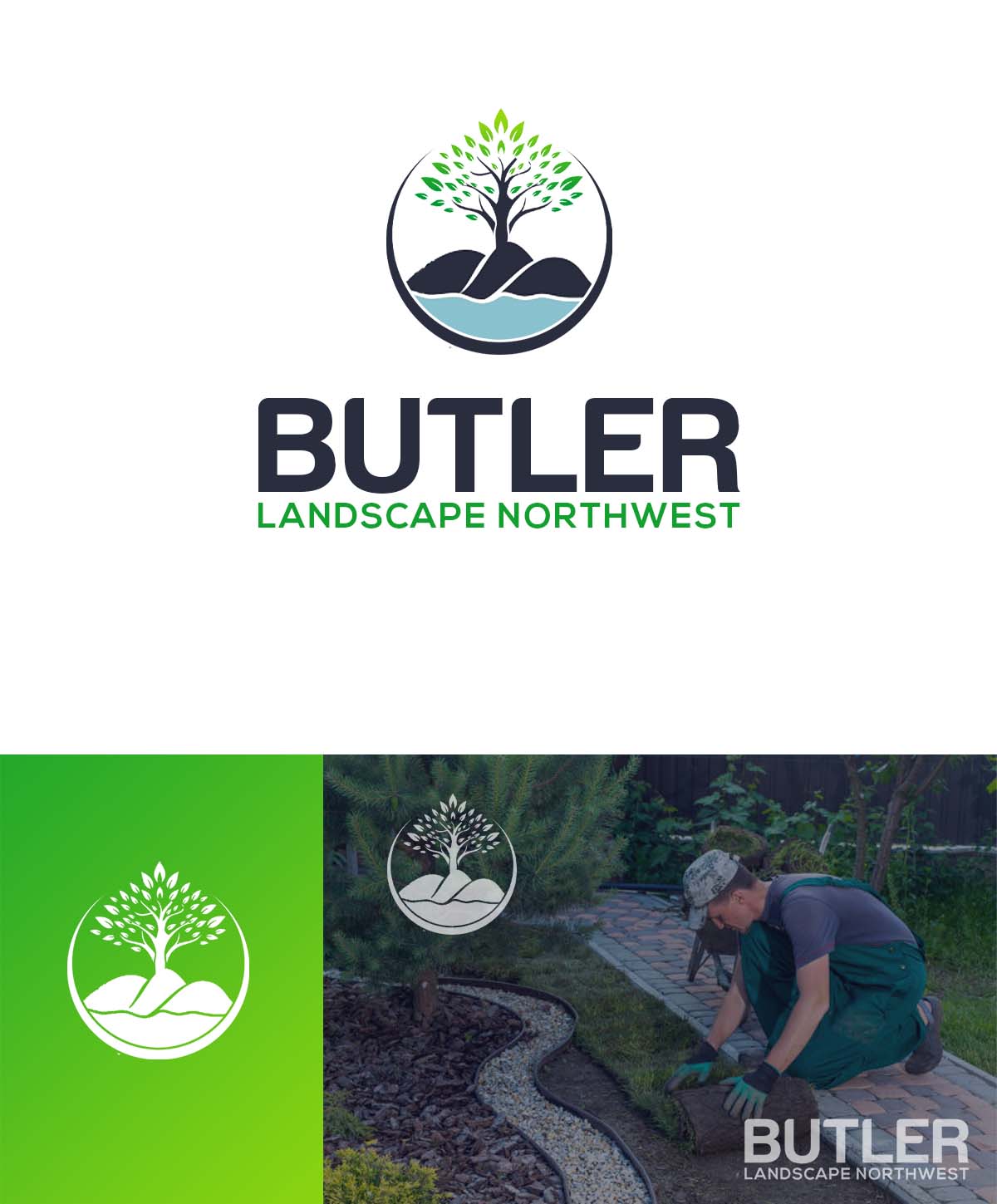 Logo Design by SANJU1 for Butler Landscape NW | Design #33783847